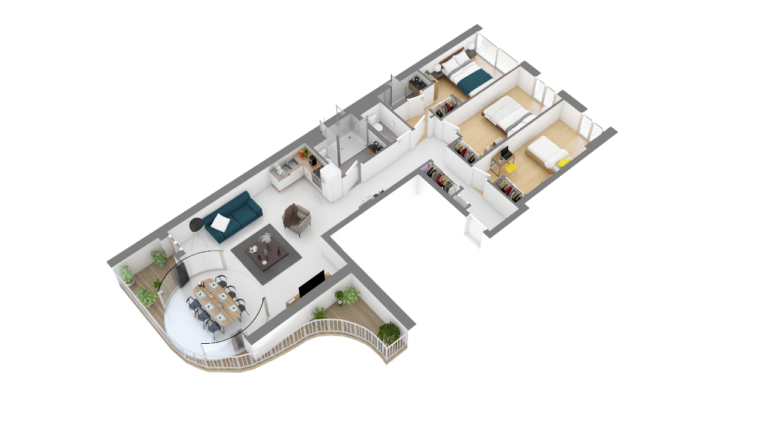 Villa STELLA plan intérieur