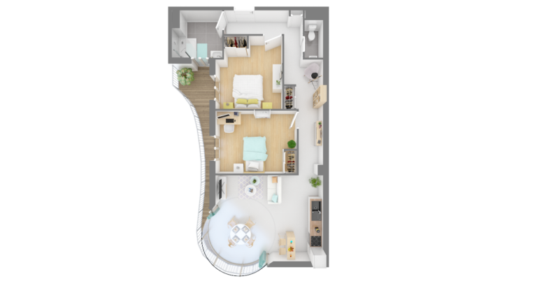 Villa STELLA plan intérieur